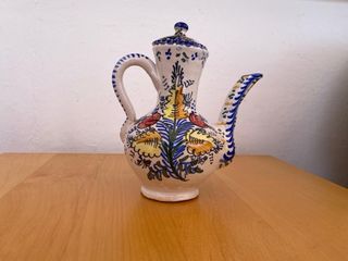 Juego café antiguo pintado a mano