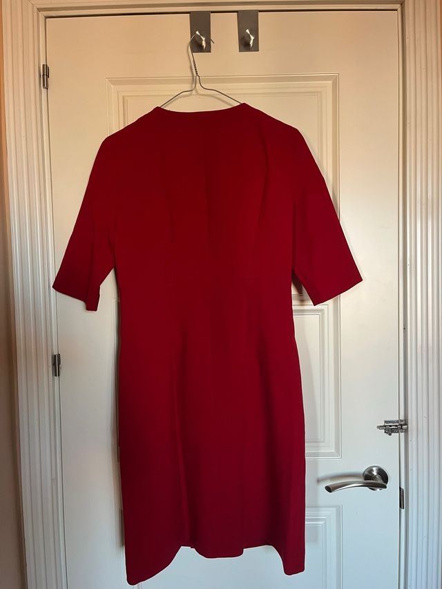 Vestido rojo Caroll - Cremallera