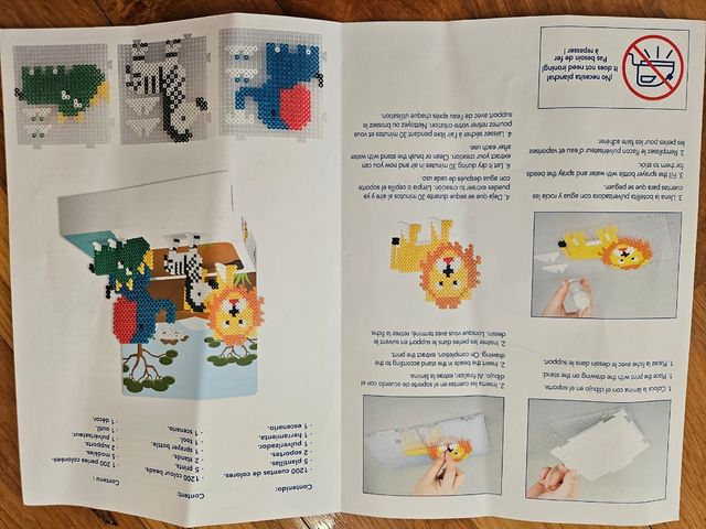 Mosaico agua animales: 1200 piezas