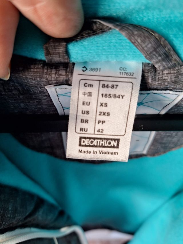 Chaqueta Wed'ze gris-teal