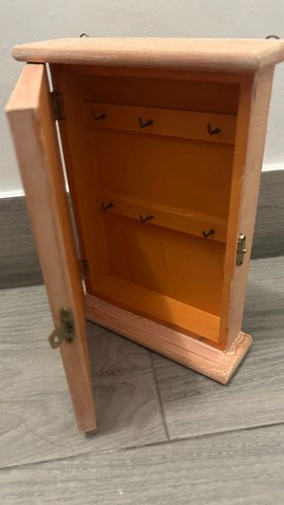 Caja llaves madera vintage