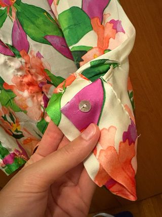 Camicia Zara fiori multicolor
