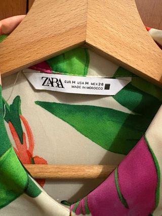 Camicia Zara fiori multicolor