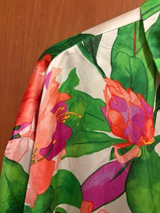 Camicia Zara fiori multicolor