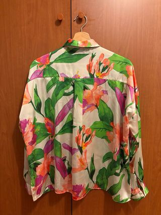 Camicia Zara fiori multicolor