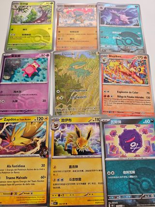 Lote de cartas Pokémon
