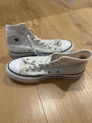 Converse blancas plataforma