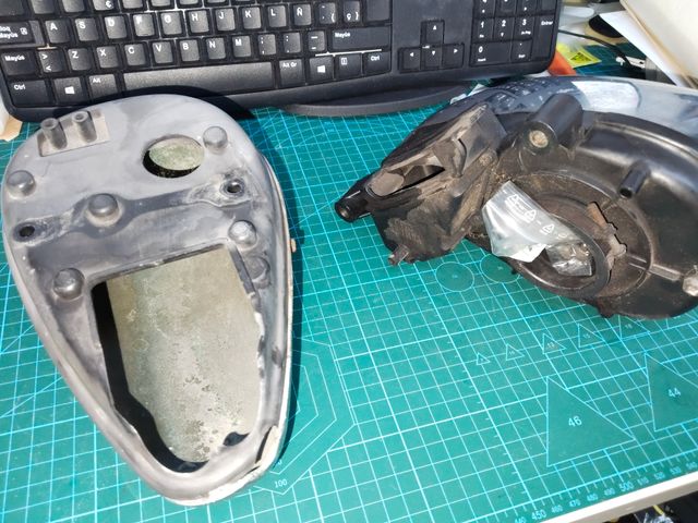 2 lacrima Yamaha Virago 250 filtro aire 