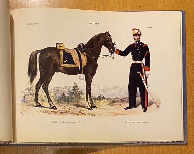 album de la artilleria española 1862