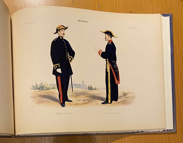 album de la artilleria española 1862
