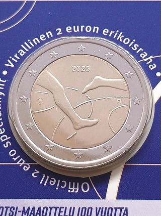 2€ moneta Finlandia 2025. Giochi Fin-Sve