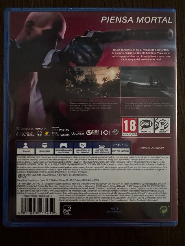 Hitman 2 - PS4 (PlayStation 4)