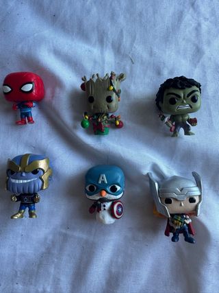 Set 6 Minifunkos Marvel – Edición Navidad