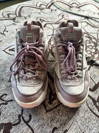 Zapatillas Fila Disruptor II - Beige Rosa