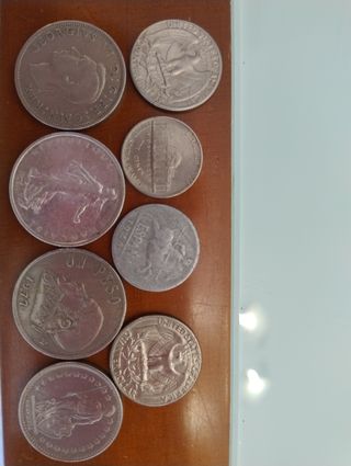 Monedas antiguas: 8 piezas