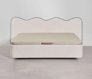 Cabecero cama bouclé blanco