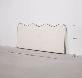 Cabecero cama bouclé blanco