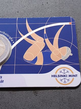 2€ moneta Finlandia 2025 - 100 anni giochi fin-sve