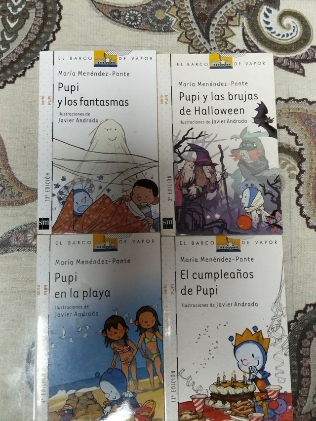 Pupi y los fantasmas. Pupi en la playa, y dos más.