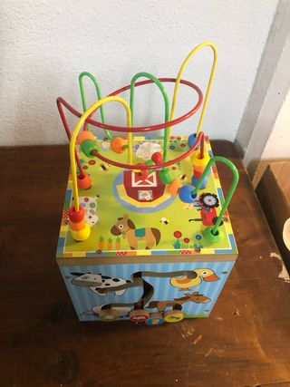 Cubo Actividades Bebé - Madera