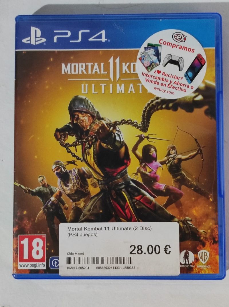 Imagen de Mortal Kombat 11 Ultimate PS4 (2 Discos)
