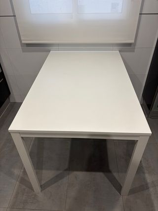 Mesa comedor/cocina Blanca extensible
120/180x74cm