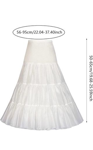 Cancan novia blanco - Talla única