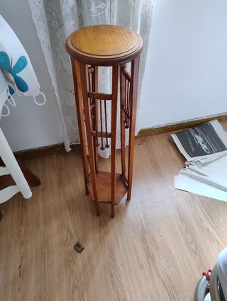 Mesita auxiliar madera marrón