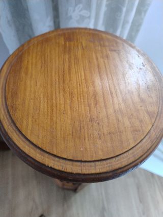 Mesita auxiliar madera marrón