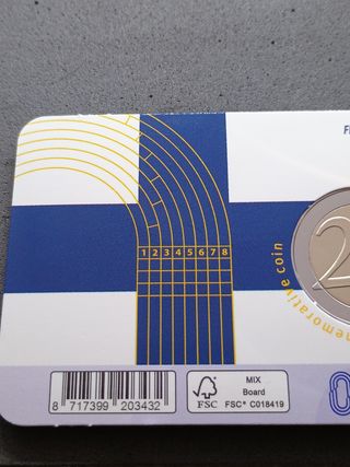 2€ moneta Finlandia 2025. Giochi Fin-Sve