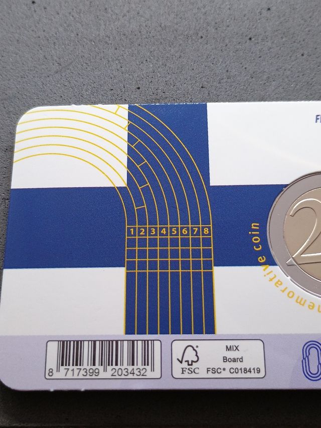 2€ moneta Finlandia 2025. Giochi Fin-Sve