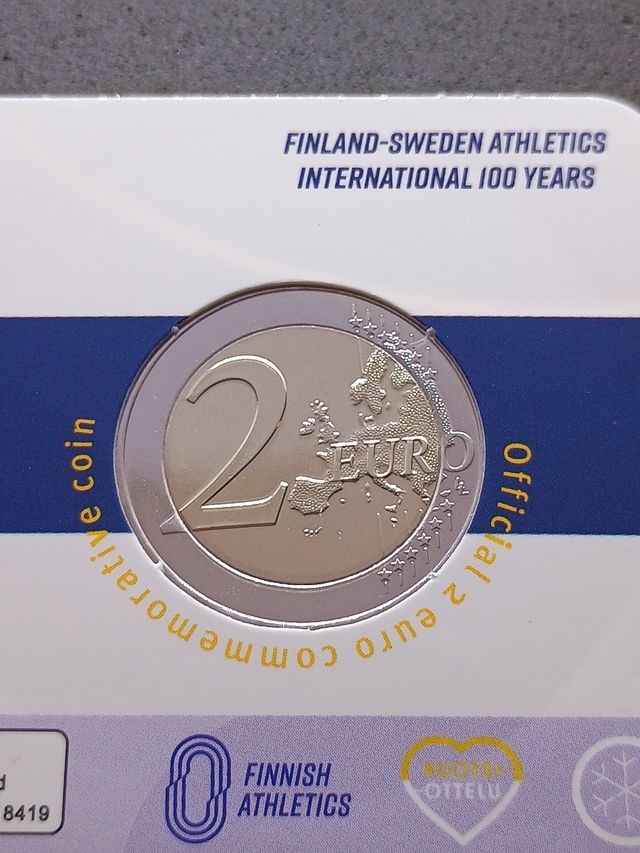 2€ moneta Finlandia 2025. Giochi Fin-Sve