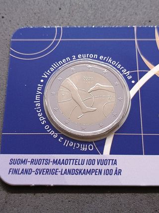 2€ moneta Finlandia 2025. Giochi Fin-Sve