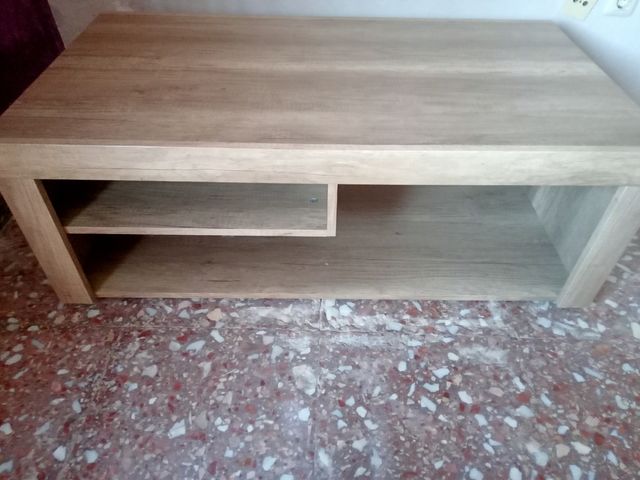 Mesita centro madera - beige