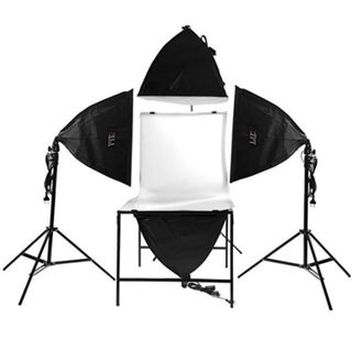 Set Fotográfico: 4 Softbox + Mesa