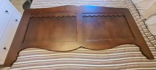 Cabecero cama madera marrón