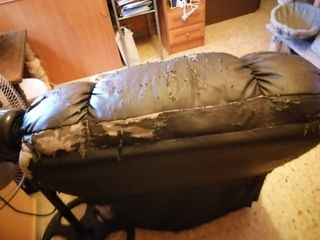 Sofá relax marrón - Desgastado.Regalo