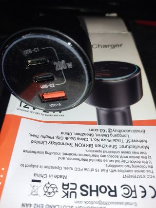 Cargador coche BIKKON 200w