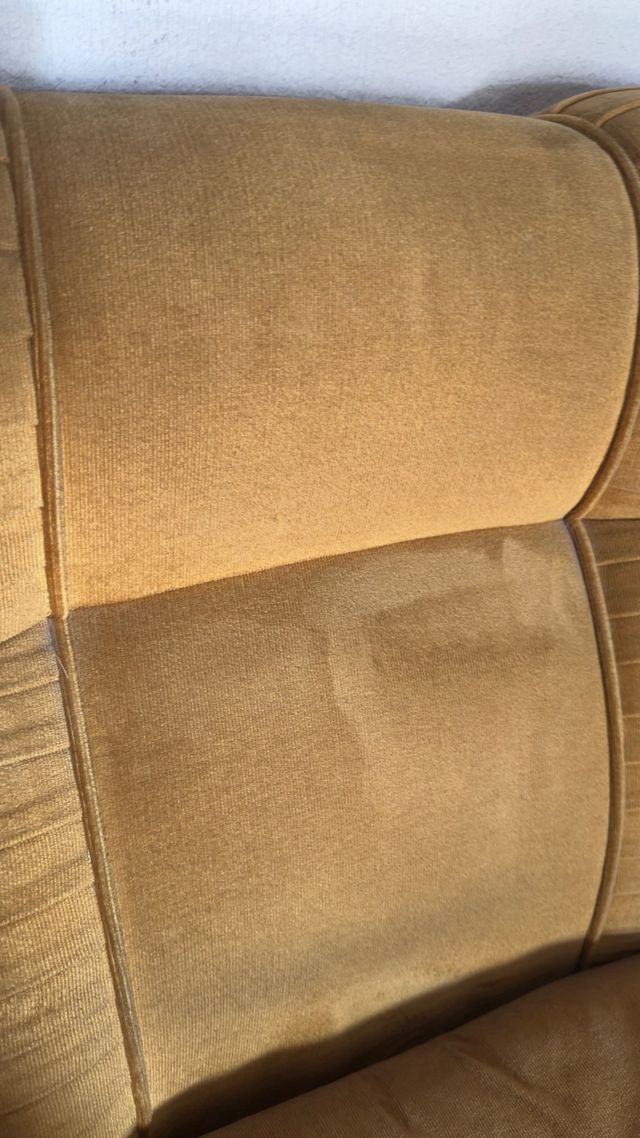 Sofá 3 plazas - terciopelo beige