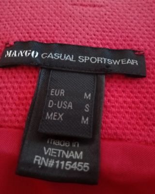 Falda midi roja Mango