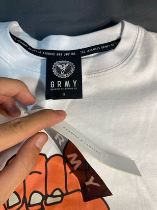 Camiseta Grimey Palestina - Blanca