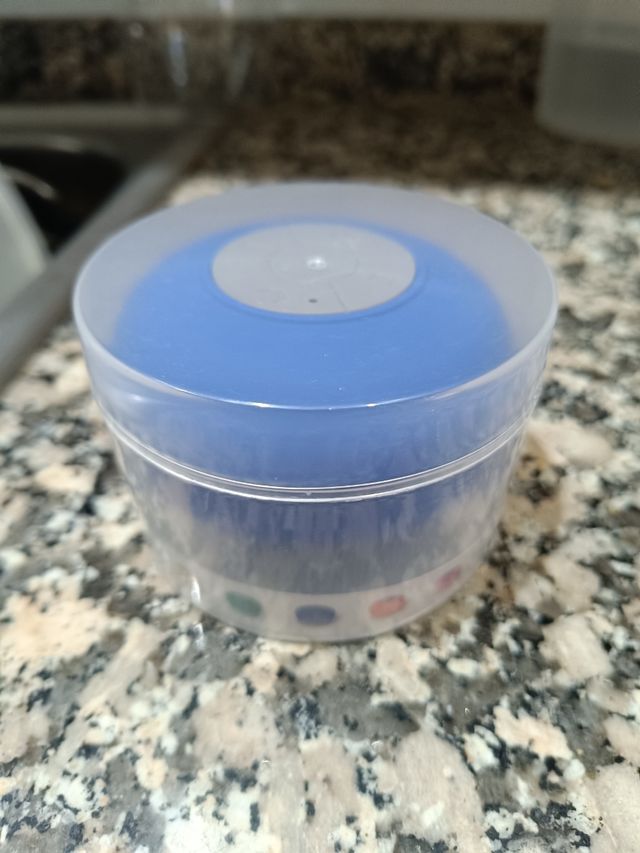 Altavoz Bluetooth ducha azul