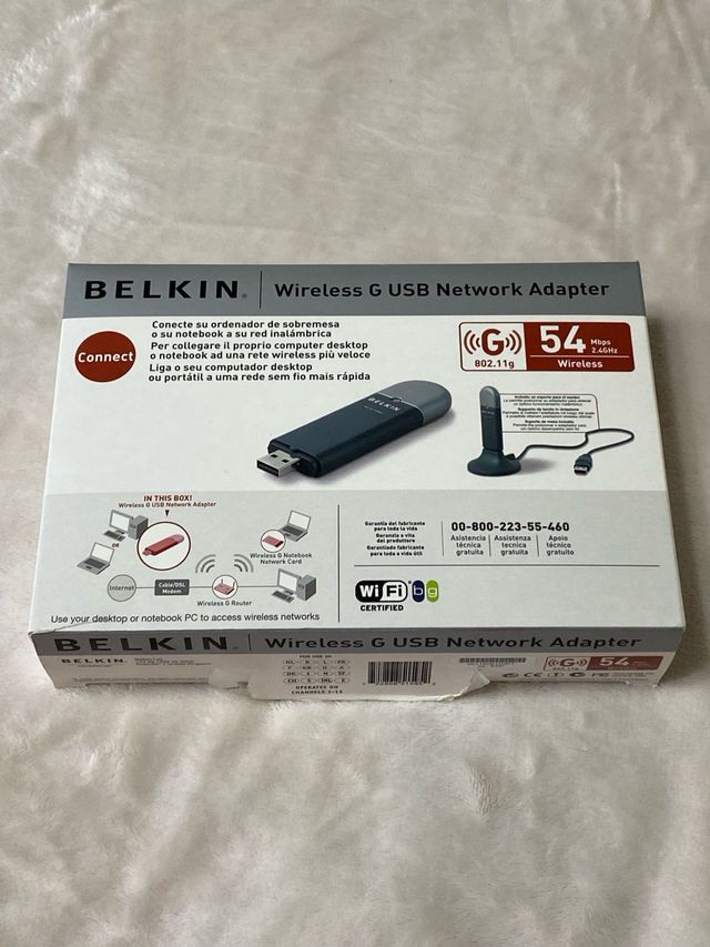 Adaptador USB Wifi Belkin 802.11g - 54Mbps