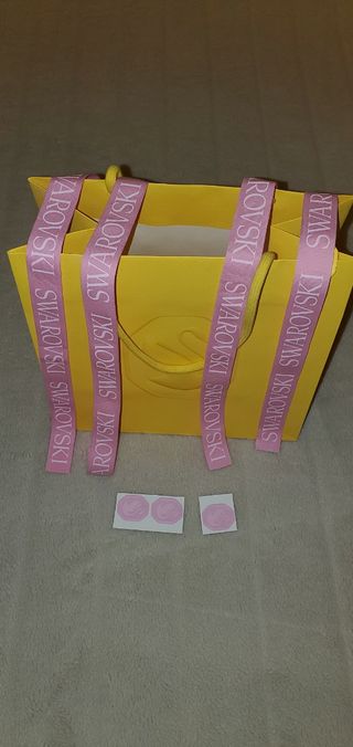 Busta regalo Swarovski gialla
