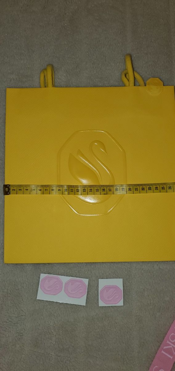 Busta regalo Swarovski gialla