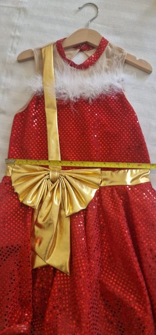 Traje baile niña Navidad 9-11 años