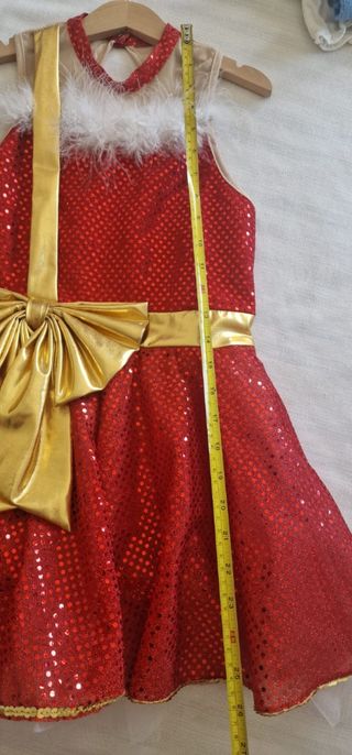 Traje baile niña Navidad 9-11 años