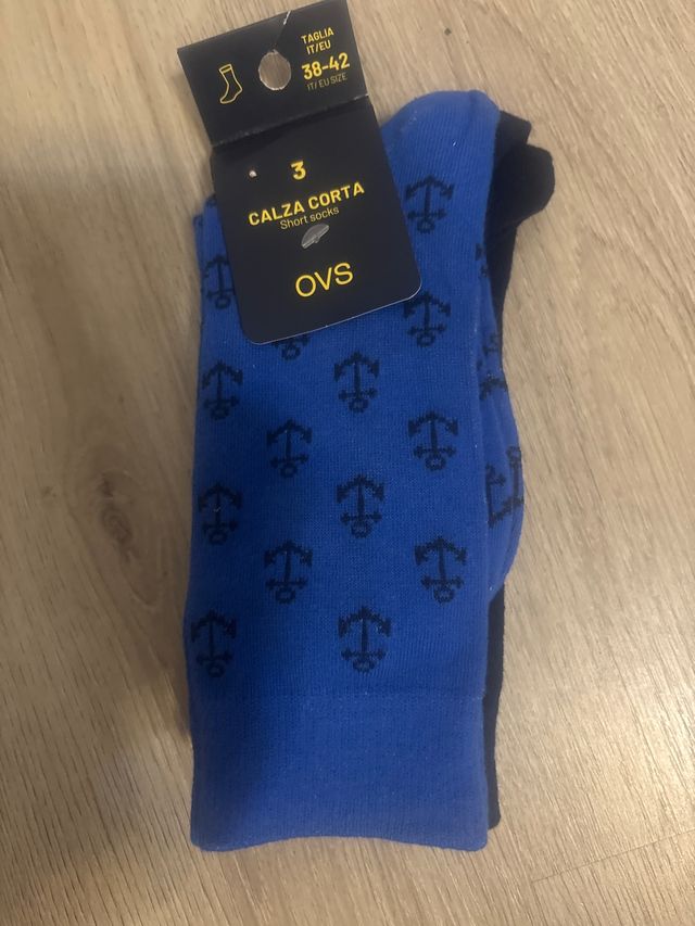 Calze corte OVS blu - 3 paia