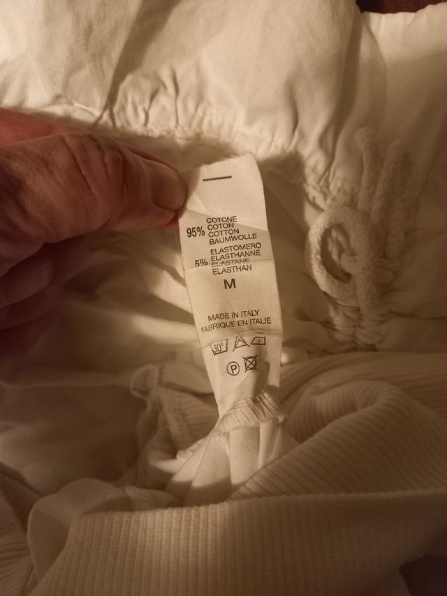 Gonna bianca bimba, fiocchetti regolabili