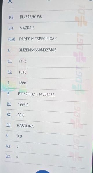 mazda 3 DESPIECE COMPLETO